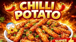 Crispy Chilli Potato 🥔🔥 | Street Style Recipe at Home | Quick & Easy