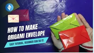ORIGAMI ENVELOPE | How To Make Envelope Hat From Origami! | Tutorial Origami Amplop!