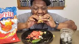 Bacon Wrap Turkey Cheese Burger Flaming Hot Ruffles They did too