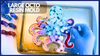 #14 Colorful Large Resin Octopus Using Alcohol Inks