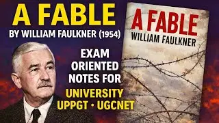 A FABLE by WILLIAM FAULKNER #uppgt #universityexams #competitiveexams #video 