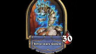 Hearthstone One night in Karazhan  Silverware Golem Priest Class Challenge