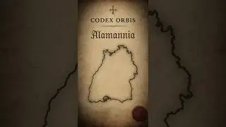 Alamannia / Baden-W&uuml;rttemberg &ndash; Karte im Codex Orbis &ndash; #short #alamannia #maps #fantasy #rpg #map