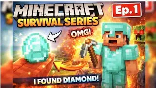 DAY 1 MEIN DIAMOND MIL GAYA 😱 | Minecraft Survival Series Ep. 1