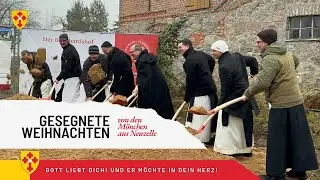 Gesegnete Weihnachten von der Baustelle des Bernhardshofes wünschen Euch die Mönche aus Neuzelle!