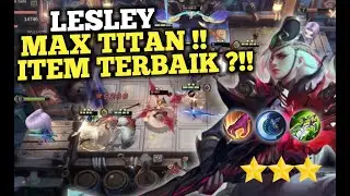 LESLEY MAX TITAN !! INI BUILD ITEM TERSAKIT ?!! MAGIC CHESS #mlbb #magicchess