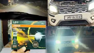 Osram Led Light Installed Wagon R I 80 watt Osram Led | Wagon r Modification | led install In car 