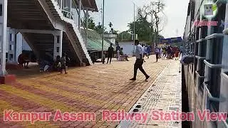 #kampur Railway Station🚏 Assam North East Railway🛤️, Kampur Assam