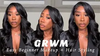 GRWM : Easy Beginner Makeup + Hair Styling Ft Ana Luisa | TheRaeSymone