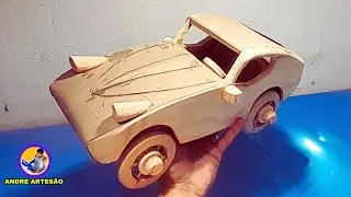 Eu fiz um carrinho de papelão e madeira e você NÃO vai acreditar no que aconteceu!