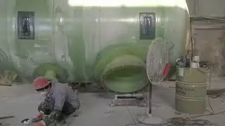 FRP Fiberglass Tank Production Line - Energy Saving CNC Control Fiberglass Tank Making Machine