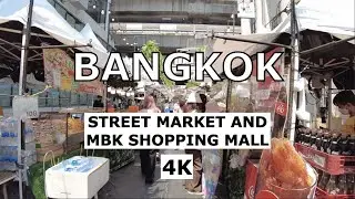 [4K] Best Bangkok Shopping Malls / Street Markets / Shops - Siam Street Market and MBK Center 2023