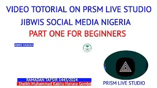 Part 1 Yadda zakasa Logo dasunan Malami a Facebook live using prism application