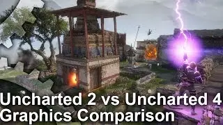 Uncharted 4 vs Uncharted 2 - 'The Village' - PS4 vs PS3 Graphics Comparison