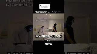 My first glitch dance vs now 🗿 [Read description please] #glitch #glitchdance #lego #legodance