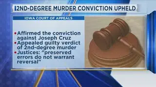 2nd-Degree Murder Conviction Upheld