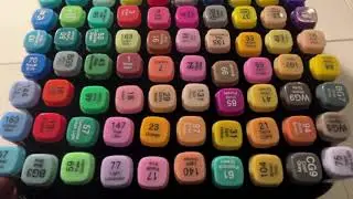 ASMR Marker Unboxing | 80 PCS Colors Chart | Sanweyter Markers Review (No Talk) - Cploring Corner
