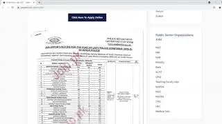 Sindh Police Jobs 2021 Latest November Advertisement