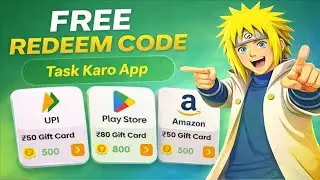 Free Redeem Code Task Karo App | Google Play Store Redeem Code | Task Karo App | Redeem Code 
