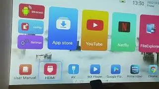 01 - SmartIdea V7 Pro Projector - Day Light Test - Menu Navigation