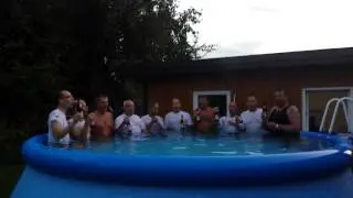 Cold water challenge der Liedertafel Stra&szlig;walchen