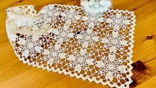 テーブルセンター作りました！モチーフの繋ぎ方｜How to crochet table center, runner  | レース編み