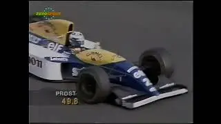 Suzuka 1993 F1 QLF1: Alain Prost lap (Natural audio) [AI-enhanced]