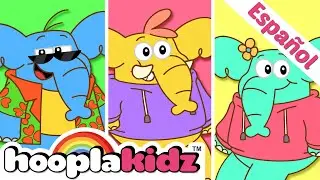 10 Elefantes se Columpiaban 🐘- Canción Infantil -  HooplaKidz | Videos para Niños