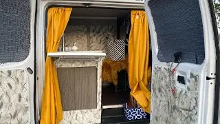 VAN TOUR || Self Build By Solo Female Cozy Tiny Home On Wheels || FULLTIME VANLIFE