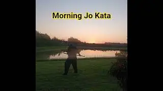 Starting the day with an Aikido  Jo Kata.