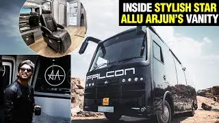 Allu Arjun's Super Luxurious Vanity Van, Falcon | #AAFALCON | Most Expensive #Vanity Van In India