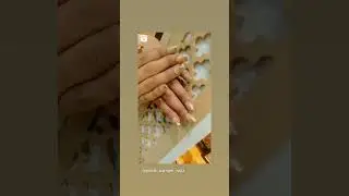 permanent nail extensions with glitter ombre with stone work
