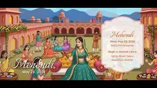 Tarelle | Elegant Wedding Video Invitation Card | PerfectlyWed