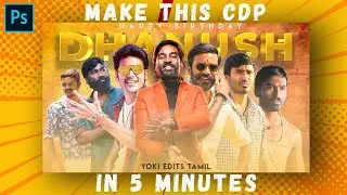 Dhanush Birthday Poster Design⚡ #shorts - Full video link in description