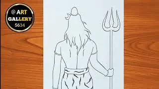 Bholenath Beautiful Drawing | Easy Drawing | How To Draw Lord Shiva