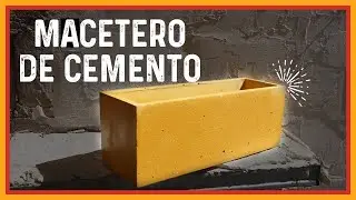 COMO HACER UN MACETERO DE CEMENTO GRANDE TUTORIAL FACIL Y RAPIDO PASO A PASO 🌱 🌵