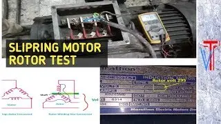 Slipring motor rotor checking method