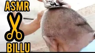 ASMR Billu hand maid clasic machine head shave |old main satisfied customer