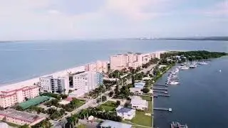 Fort Myers Beach & Estero Island Florida - Aerial morning tour