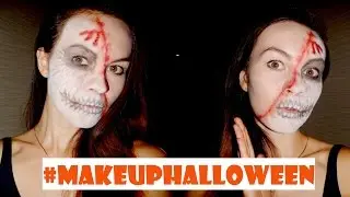 Easy Halloween Makeup Tutorial / несложный бюджетный вариант макияжа на Halloween