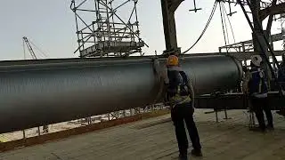 Pipeline work pipeline pulling with chain hoest #swl #swl #construction #workingrigs #adsenseaccou