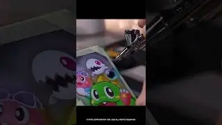 Custom Painted Nintendo Switch - Puzzle Bobble Everybubble!