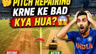 💪Pitch repairing krne ke 🏏bad cricketlover 2025 cricket new video