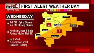Dense Fog Advisory This Morning, First Alert Weather Day For Severe Storms Wednesday