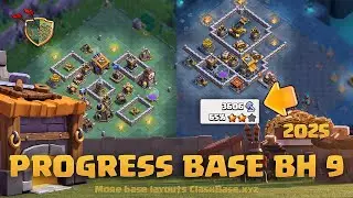 Best BH9 Progress Base 2025 | Clash of Clans Builder Hall 9 Layout