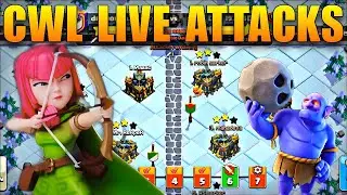 CWL LIVE ATTACKS ⚔️ | Clash of Clans Clan War League Battles | Live Streaming Today