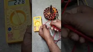 Ceiling Fan Coil Check With Multimeter#shots