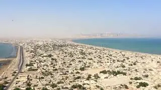 Gwadar city aerial view from Pakistan flag point koh e batil | Gwadar Balochistan Pakistan