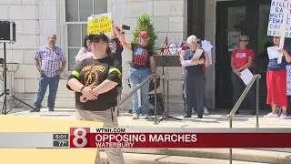 Anti-Islamic law, Muslim demonstrators gather in Connecticut