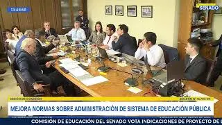 COMISIÓN DE EDUCACIÓN DEL SENADO VOTA INDICACIONES DE PROYECTO DE LEY TITULARIDAD DOCENTE Y LA NEP